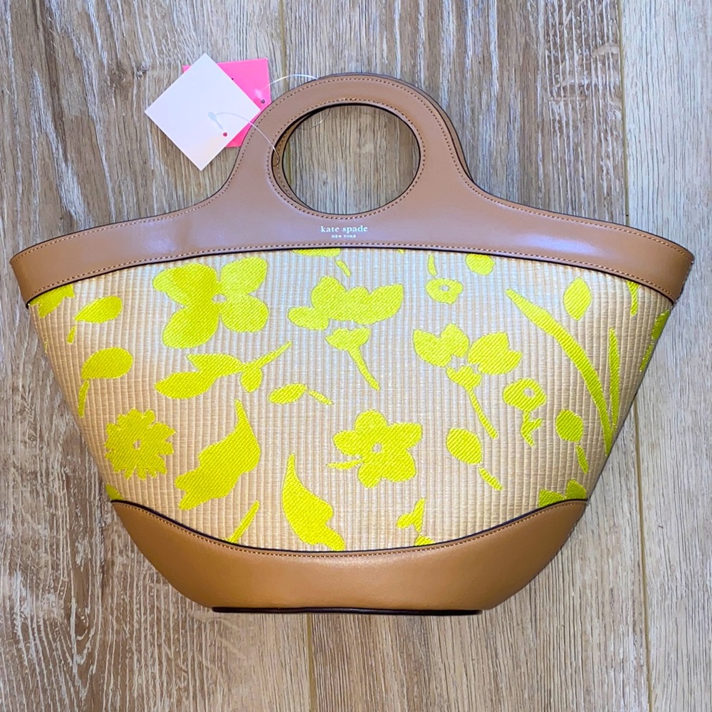 NWT Kate Spade Summerton Straw Small Tote